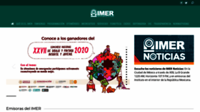 What Imer.mx website looked like in 2020 (3 years ago)