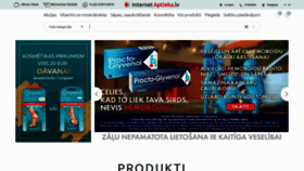 What Internetaptieka.lv website looked like in 2020 (3 years ago)