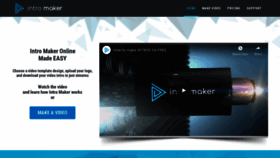 What Intromaker.net website looked like in 2020 (3 years ago)
