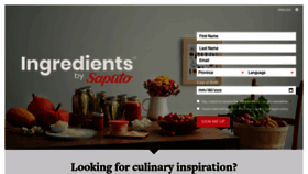 What Ingredientsbysaputo.ca website looked like in 2020 (3 years ago)