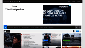 What Iamtheflashpacker.com website looked like in 2020 (3 years ago)