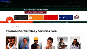 What Imss.gob.mx website looked like in 2020 (3 years ago)