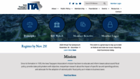 What Iowataxpayers.org website looked like in 2020 (3 years ago)