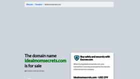 What Idealmomsecrets.com website looked like in 2020 (3 years ago)