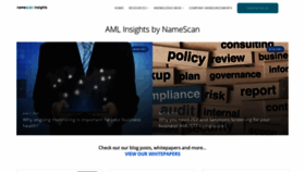 What Insights.namescan.io website looked like in 2020 (3 years ago)