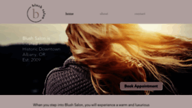 What Iheartblushsalon.com website looked like in 2020 (3 years ago)