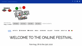 What Italfestmtl.ca website looked like in 2020 (3 years ago)