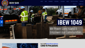 What Ibew1049.org website looked like in 2020 (3 years ago)