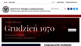 What Ipn.gov.pl website looked like in 2020 (3 years ago)
