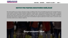 What Inovativnivzdelavani.cz website looked like in 2020 (3 years ago)