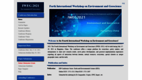 What Iwegconf.org website looked like in 2020 (3 years ago)