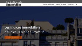 What Indices-immobilier.com website looked like in 2020 (3 years ago)