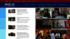 What Iilm.edu website looked like in 2020 (3 years ago)
