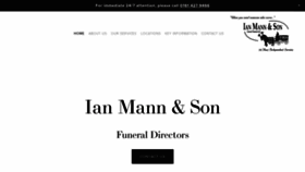 What Ianmannfuneraldirector.co.uk website looked like in 2020 (3 years ago)