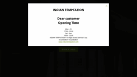 What Indiantemptation.com website looked like in 2020 (3 years ago)