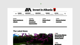 What Invest-in-albania.org website looked like in 2020 (3 years ago)