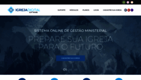 What Igreja.digital website looked like in 2020 (3 years ago)