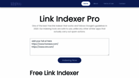What Indexer.pro website looked like in 2020 (3 years ago)