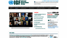 What Intgovforum.org website looked like in 2020 (3 years ago)