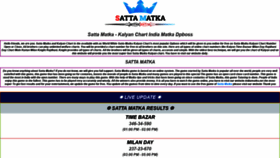 What Indiamatka.net website looked like in 2020 (3 years ago)