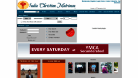 What Indiachristianmatrimony.com website looked like in 2020 (3 years ago)