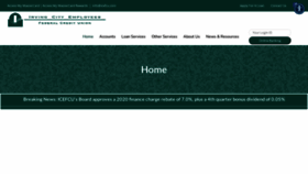 What Icefcu.com website looked like in 2020 (3 years ago)
