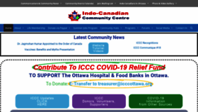 What Icccottawa.org website looked like in 2020 (3 years ago)