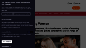 What Inspiringwomencampaign.org website looked like in 2020 (3 years ago)