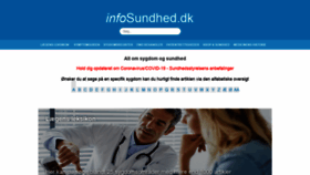 What Infosundhed.dk website looked like in 2020 (3 years ago)