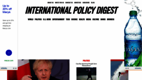 What Internationalpolicydigest.org website looked like in 2020 (3 years ago)