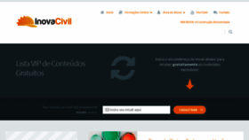 What Inovacivil.com.br website looked like in 2020 (3 years ago)