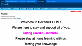 What Itexam24.com website looked like in 2020 (3 years ago)