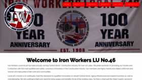 What Ironworkers46.org website looked like in 2020 (3 years ago)