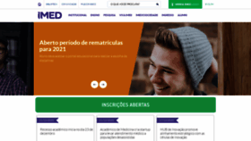What Imed.edu.br website looked like in 2020 (3 years ago)