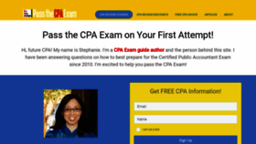 What Ipassthecpaexam.com website looked like in 2020 (3 years ago)