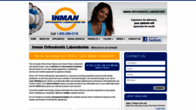 What Inmanortho.com website looked like in 2021 (3 years ago)