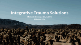 What Integrativetraumasolutions.com website looked like in 2021 (3 years ago)