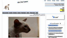 What Info-chat-siamois.fr website looked like in 2021 (3 years ago)