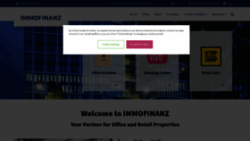 What Immofinanz.com website looked like in 2021 (3 years ago)