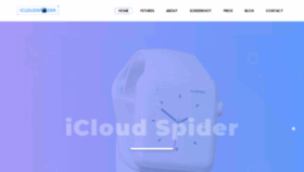 What Icloudspider.com website looked like in 2021 (3 years ago)