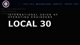 What Iuoelocal30.org website looked like in 2021 (3 years ago)