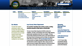 What Inyowater.org website looked like in 2021 (3 years ago)