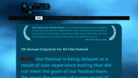 What Injusticeforallff.com website looked like in 2021 (3 years ago)