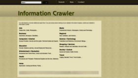 What Informationcrawler.com website looked like in 2021 (3 years ago)