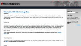 What Ibkr.info website looked like in 2021 (4 years ago)