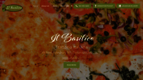 What Ilbasilicotrattoria.com website looked like in 2021 (3 years ago)