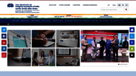 What Icsi.in website looked like in 2021 (3 years ago)