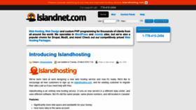 What Islandnet.com website looked like in 2021 (3 years ago)