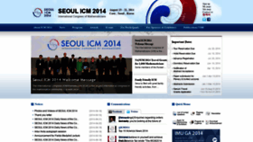 What Icm2014.org website looked like in 2021 (3 years ago)