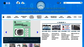What Ict.az website looked like in 2021 (3 years ago)